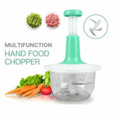 Kitchen Fresh Prep Combo Deal – 2L Manual Hand Press Vegetable Chopper, Meat Mincer & Strechable Cover