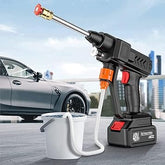 Automatic Cordless Car Wash Spray Gun | 48V High Pressure Lithium Battery | Wireless Foam Jet Washer