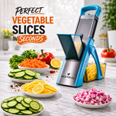 Mandoline Slicer | Safe Adjustable Vegetable Cutter | Multi‑Purpose Kitchen Chopper & Manual Grater ( Random Colour )
