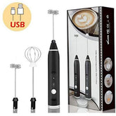 2 In 1 Electric Coffee Beater - Milk Frother And Egg Whisk - USB Electric Rechargeable Kitchen Tool For Versatile Mixing And Frothing