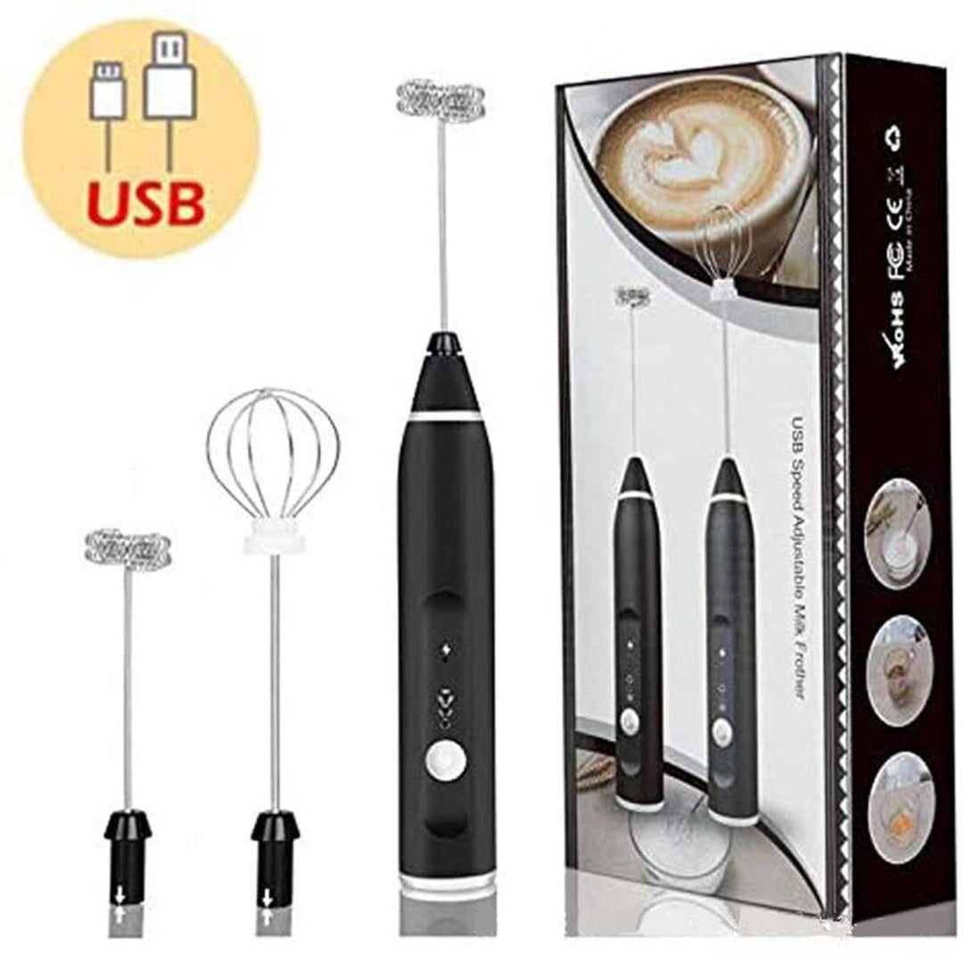 2 In 1 Electric Coffee Beater - Milk Frother And Egg Whisk - USB Electric Rechargeable Kitchen Tool For Versatile Mixing And Frothing